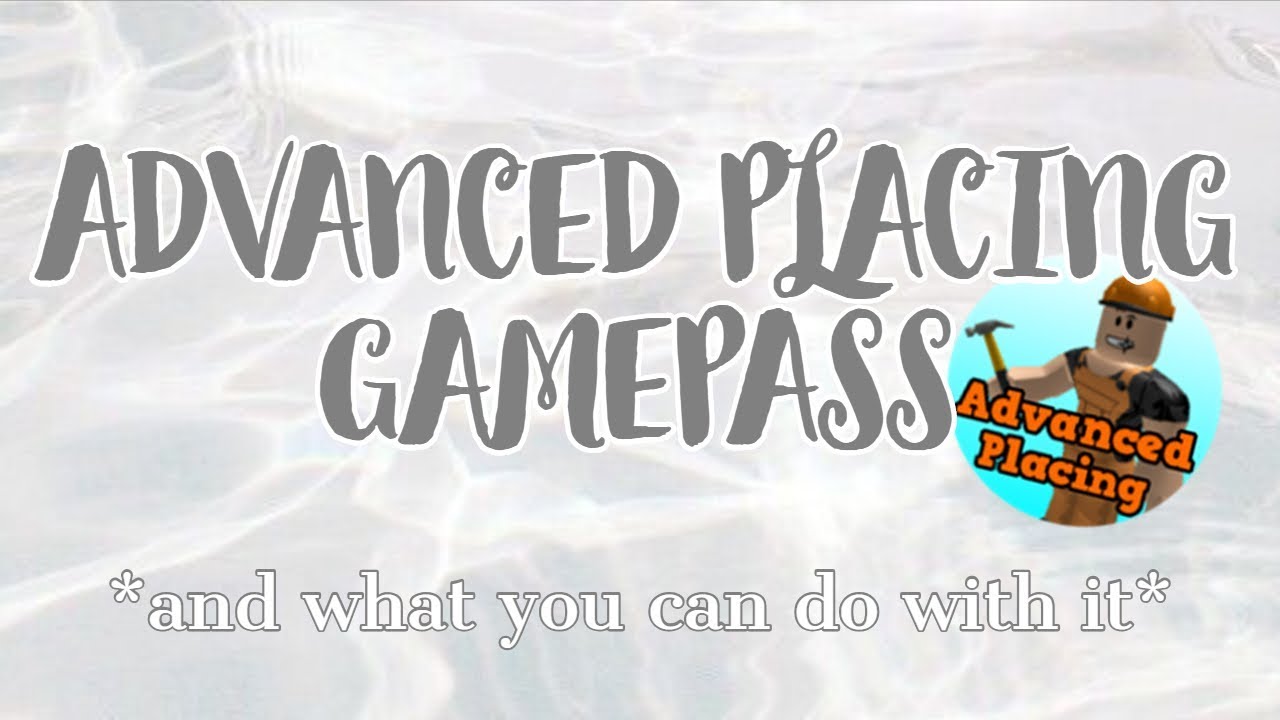 [BLOXBURG] Advanced Placement Gamepass (How To) - YouTube