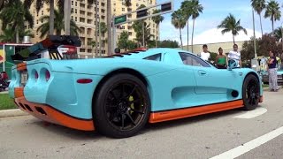 Mosler MT900S and FORD GT Start up and drive Supercar week 2015