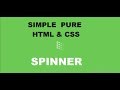 How to Create Spinner Using Only HTML & CSS - Pure HTML CSS Tutorial - CodeWithTanmay