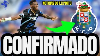 🔵💥 URGENTE! REFORÇO DE PESO NO DRAGÃO! 15 MILHÕES DE EUROS! NOTÍCIAS DO FC PORTO