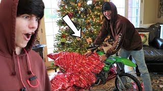 Got my BEST FRIEND a DIRT BIKE for Christmas!