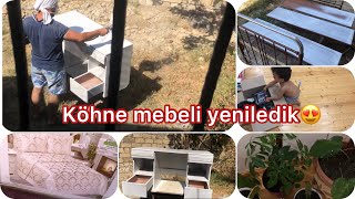 ❌Köhne mebelleri yeniledik😎2 günün qarışıq vlogu🙆🏻‍♀️