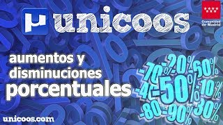 Aumentos y disminuciones porcentuales PRIMARIA unicoos