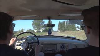 GAZ 21 1967 drive on sunny day