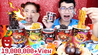 มาม่าเผ็ดมาเลเซีย มาม่าเผ็ดเกาหลี×2 #Mukbang Malaysian Spicy Noodles Tiktok Jelly Fruit:ขันติ