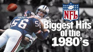 Biggest NFL Hits of the 1980's (Actual Broadcast Footage)