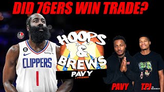 #HoopsNBrews: TPJ Thinks 76ers Won Harden to LA Clippers Trade | Hoops & Brews Clips