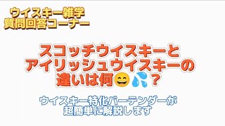 【🥃スコッチウイスキーとアイリッシュウイスキーの違いは何😥？】ウイスキー超特化バーテンダーがわかりやすく解説😄【2年でウイスキーの辞書を作ろう❗】【ウイスキー雑学】