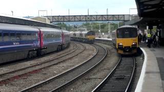 ews DBS Class 66 Convoy race thou Gloucester Station 02/07/2011