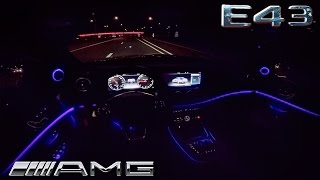 Mercedes E Class 2017 E43 AMG NIGHT DRIVE POV Interior LIGHTING by AutoTopNL