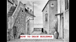 How to Draw Buildings & Landscapes, Graphite Pencil Shading Techniques