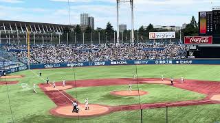 早実　高崎 亘弘くんタイムリーツーベースヒットで早実がリード【甲子園へ！西東京大会決勝 日大三高 対 早稲田実業  2024年7月28日】