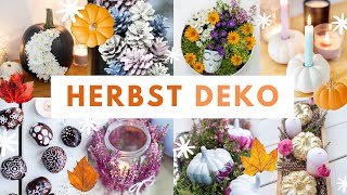 HERBST DEKO IDEEN selber machen 🍁 10 schnelle \u0026 einfache HERBST DEKORATION | TRYTRYTRY