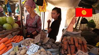 Inside the biggest bazaar in central Asia 🇰🇬  | The Osh bazaar, Bishkek, Kyrgyzstan | 4K