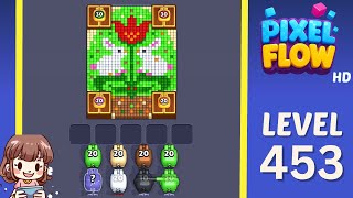 Pixel Flow Level 453 Solution Walkthrough