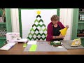 make a christmas tree chevron quilt with jenny doan of missouri star instructional video