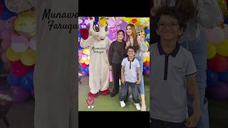 Munawar Faruqui with his wife mehzabeen coatwala enjoying with son and daughter