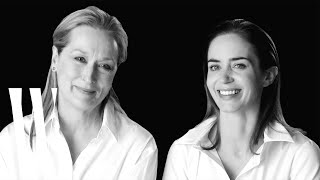 Meryl Streep and Emily Blunt on Will Ferrell and Roy Scheider in Jaws | Screen Tests | W Magazine