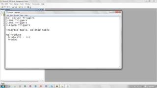 Database Training Sql Server TSQL DML Triggers
