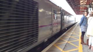 43277 enters platform 1, Grantham