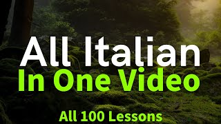 All Italian in One Video. All 100 Lessons. Learn Italian. Most important Italian phrases and words.