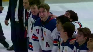 Team USA sings the National Anthem After Defeating Sweden to win gold | 2023 U18 Men's Worlds