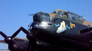 Lancaster Just Jane NX611 Taxi Sortie from the Cockpit