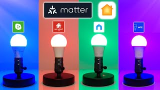 "Matter" Smart Bulb Comparison! (Nanoleaf, Tapo, Sengled, Wiz)