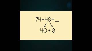 Subtract 2-Digit Numbers on a Hundreds Chart #shorts