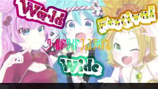 【HachioujiP ft. Miku/Luka/Rin】World Wide Festival (English/Romaji/Malay Subbed)