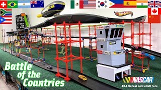 Hot Wheels Battle of the Countries! | Nascar!
