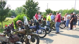 Motorcycle Cannonball stopping in Danville