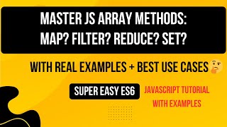 JavaScript Array Methods: map, filter, reduce + Set(p-12) | Easy Explanation #javascript #ranjnacode