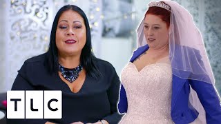 Bride Wants To Wear An Electric Blue Leather Jacket With Her Wedding Dress | Curvy Brides Boutique