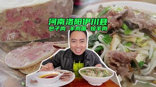 河南洛阳伊川县，特色美食，包子肉，羊肉面，烩羊肉， 包子肉估计很多人没见过！羊肉面真是超鲜！#洛阳美食 #伊川美食