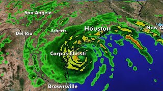Hurricane Harvey's path to Corpus Christi