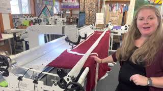 Binding on the longarm by flipping your quilt upside down!