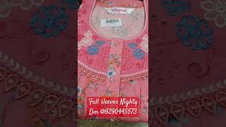 Full sleeves nighty Ramzan 2025 collection #nighty #nightwear #ramzan2025 #ramzancollection