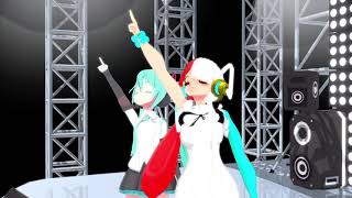 【MMD/ワンピース】ミクとウタ、「未来」と「新時代」を築き上げる２人の歌姫を共演させてみた。＋おまけあり【乱射ガンマ/Ransha_Ganma】