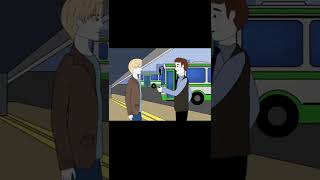 Bus Eater! SCP-2086! (2 part Cartoon Animation) #shorts