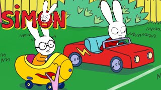El auto veloz como relámpago 🚗😅🛩️ | Simón | Temporada 3 | Dibujos animados para niños