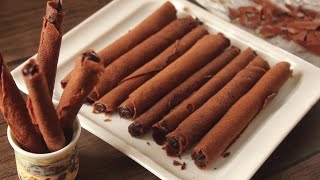 Chocolate Wafer Rolls 😍 Easy Recipe By Chef Hafsa