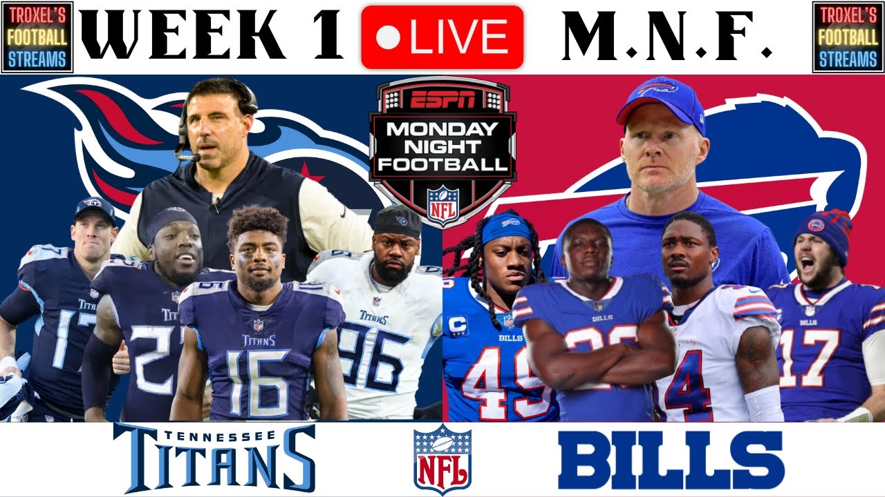 Tennessee Titans Vs Buffalo Bills: Week 2 MNF: Live NFL Game - YouTube