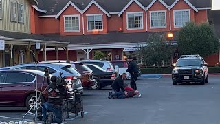 Witness video of Half Moon Bay shooting suspect being arrested