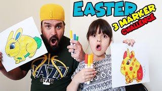 3 Marker EASTER BUNNY Challenge