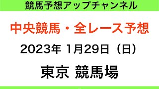 【中央競馬】【東京競馬　全レース予想】2023年1月29日・GⅢ  根岸S