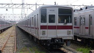 【故障休車 9108Fの様子】東武東上線 9000系 9108F 使用休止中 札付き 森林公園留置