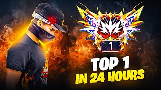 Road To Grandmaster Top 1 in 24 hours 🔥 Garena Free fire