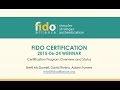 FIDO Certification Webinar