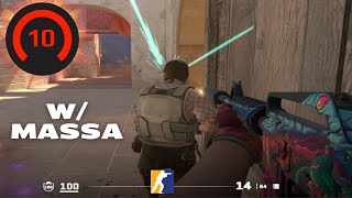 YÜKSEK ELO OYUNCULAR DÜŞÜK ELODA OYNARSA NE OLUR ? - CS2 Faceit 10 LVL Mirage Gameplay